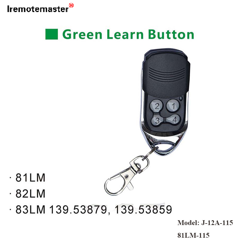 Ho an'ny 81LM 82LM 83LM Maitso Mianara bokotra Garage Door Remote Opener 390MHz