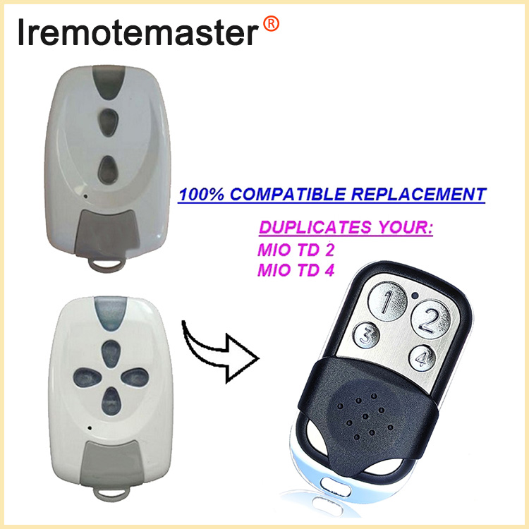 Ho an'ny MIO TR2 TR4 Garage Remote Control Rolling Code 433MHz