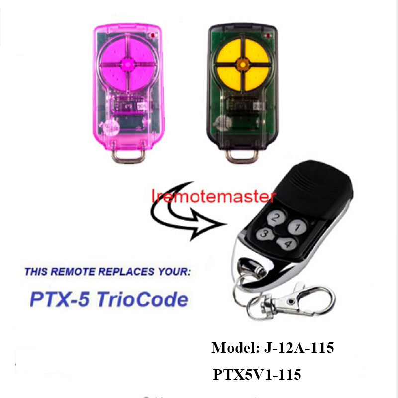 Ho an'ny PTX5 V1 TrioCode Gate Fanoloana varavarana lavitra 433.92MHz Rolling Code